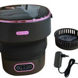 Maxbell Underwear Washing Machine Portable Washing Machine for Apartment Rvs Camping black and violet