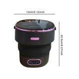 Maxbell Underwear Washing Machine Portable Washing Machine for Apartment Rvs Camping black and violet