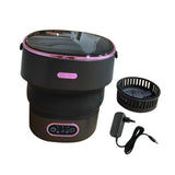 Maxbell Underwear Washing Machine Portable Washing Machine for Apartment Rvs Camping black and violet