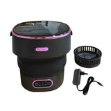 Maxbell Underwear Washing Machine Portable Washing Machine for Apartment Rvs Camping black and violet