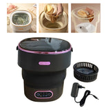 Maxbell Underwear Washing Machine Portable Washing Machine for Apartment Rvs Camping black and violet