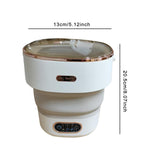 Maxbell Underwear Washing Machine Portable Washing Machine for Apartment Rvs Camping beige