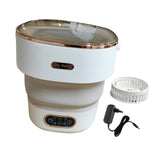 Maxbell Underwear Washing Machine Portable Washing Machine for Apartment Rvs Camping beige