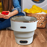 Maxbell Underwear Washing Machine Portable Washing Machine for Apartment Rvs Camping beige