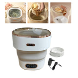 Maxbell Underwear Washing Machine Portable Washing Machine for Apartment Rvs Camping beige