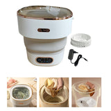 Maxbell Underwear Washing Machine Portable Washing Machine for Apartment Rvs Camping beige