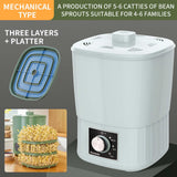 Maxbell Bean Sprouts Machine EU Plug 16W Automatic Bean Sprouts Maker for Mung Beans Mechanical