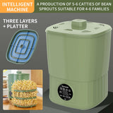 Maxbell Bean Sprouts Machine EU Plug 16W Automatic Bean Sprouts Maker for Mung Beans Intelligent Type