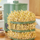 Maxbell Bean Sprouts Machine EU Plug 16W Automatic Bean Sprouts Maker for Mung Beans Intelligent Type