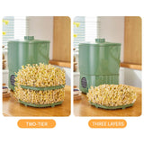 Maxbell Bean Sprouts Machine EU Plug 16W Automatic Bean Sprouts Maker for Mung Beans Intelligent Type