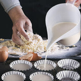 Maxbell Funnel Pitcher Tip Mouth Sturdy Portable Measuring Cup for Cream Oil Canning