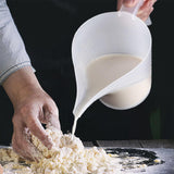 Maxbell Funnel Pitcher Tip Mouth Sturdy Portable Measuring Cup for Cream Oil Canning
