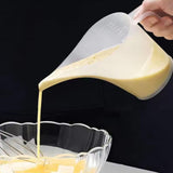 Maxbell Funnel Pitcher Tip Mouth Sturdy Portable Measuring Cup for Cream Oil Canning