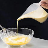 Maxbell Funnel Pitcher Tip Mouth Sturdy Portable Measuring Cup for Cream Oil Canning
