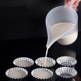 Maxbell Funnel Pitcher Tip Mouth Sturdy Portable Measuring Cup for Cream Oil Canning