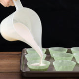 Maxbell Funnel Pitcher Tip Mouth Sturdy Portable Measuring Cup for Cream Oil Canning