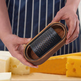 Maxbell Cheese Grater with Container Effortless Cheese Shredder for Lemon Vegetables without handle