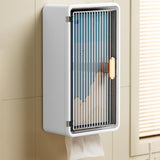 Maxbell Tissue Holder Decor with Lid Bathroom Storage Rack for Home Kitchen Restroom Yellow Clear Brown