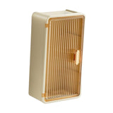 Maxbell Tissue Holder Decor with Lid Bathroom Storage Rack for Home Kitchen Restroom Yellow Clear Brown