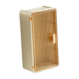 Maxbell Tissue Holder Decor with Lid Bathroom Storage Rack for Home Kitchen Restroom Yellow Clear Brown