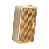 Maxbell Tissue Holder Decor with Lid Bathroom Storage Rack for Home Kitchen Restroom Yellow Clear Brown