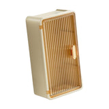 Maxbell Tissue Holder Decor with Lid Bathroom Storage Rack for Home Kitchen Restroom Yellow Clear Brown