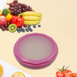 Maxbell Silicone Fruit Crisper Box Stretch Pod for Dining Room Garlic Potatoes Purple