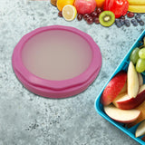 Maxbell Silicone Fruit Crisper Box Stretch Pod for Dining Room Garlic Potatoes Purple