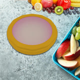 Maxbell Silicone Fruit Crisper Box Stretch Pod for Dining Room Garlic Potatoes Yellow