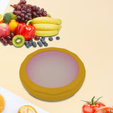 Maxbell Silicone Fruit Crisper Box Stretch Pod for Dining Room Garlic Potatoes Yellow