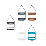 Maxbell Hanging Shower Basket Holder for Large and Small Bottles Home Bathroom Black