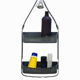 Maxbell Hanging Shower Basket Holder for Large and Small Bottles Home Bathroom Black