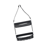 Maxbell Hanging Shower Basket Holder for Large and Small Bottles Home Bathroom Black