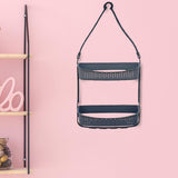 Maxbell Hanging Shower Basket Holder for Large and Small Bottles Home Bathroom Deep Gray