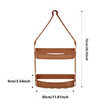 Maxbell Hanging Shower Basket Holder for Large and Small Bottles Home Bathroom Orange