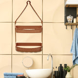 Maxbell Hanging Shower Basket Holder for Large and Small Bottles Home Bathroom Orange