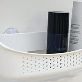 Maxbell Hanging Shower Basket Holder for Large and Small Bottles Home Bathroom White