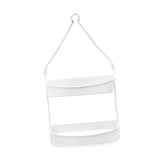 Maxbell Hanging Shower Basket Holder for Large and Small Bottles Home Bathroom White
