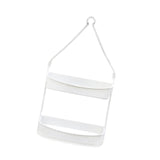 Maxbell Hanging Shower Basket Holder for Large and Small Bottles Home Bathroom White