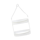Maxbell Hanging Shower Basket Holder for Large and Small Bottles Home Bathroom White