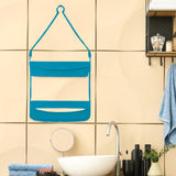 Maxbell Hanging Shower Basket Holder for Large and Small Bottles Home Bathroom Blue