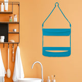 Maxbell Hanging Shower Basket Holder for Large and Small Bottles Home Bathroom Blue