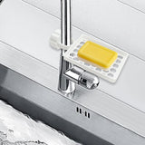 Maxbell Sponge Holder over Faucet Shelf Stand for Scrubbers Soap Bathroom Countertop