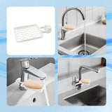 Maxbell Sponge Holder over Faucet Shelf Stand for Scrubbers Soap Bathroom Countertop