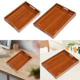 Maxbell Wooden Serving Tray Lightweight Simple Wood Plate for Home Events Guest Room 33 cmx22 cmx5 cm