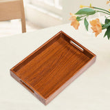 Maxbell Wooden Serving Tray Lightweight Simple Wood Plate for Home Events Guest Room 33 cmx22 cmx5 cm