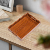 Maxbell Wooden Serving Tray Lightweight Simple Wood Plate for Home Events Guest Room 33 cmx22 cmx5 cm