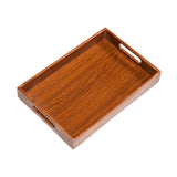 Maxbell Wooden Serving Tray Lightweight Simple Wood Plate for Home Events Guest Room 33 cmx22 cmx5 cm