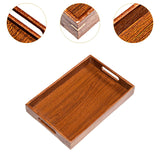 Maxbell Wooden Serving Tray Lightweight Simple Wood Plate for Home Events Guest Room 33 cmx22 cmx5 cm