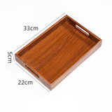 Maxbell Wooden Serving Tray Lightweight Simple Wood Plate for Home Events Guest Room 33 cmx22 cmx5 cm